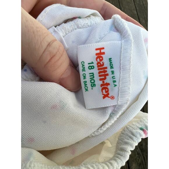 one piece swimsuit rosebud print x back 18mo - Picture 6 of 7